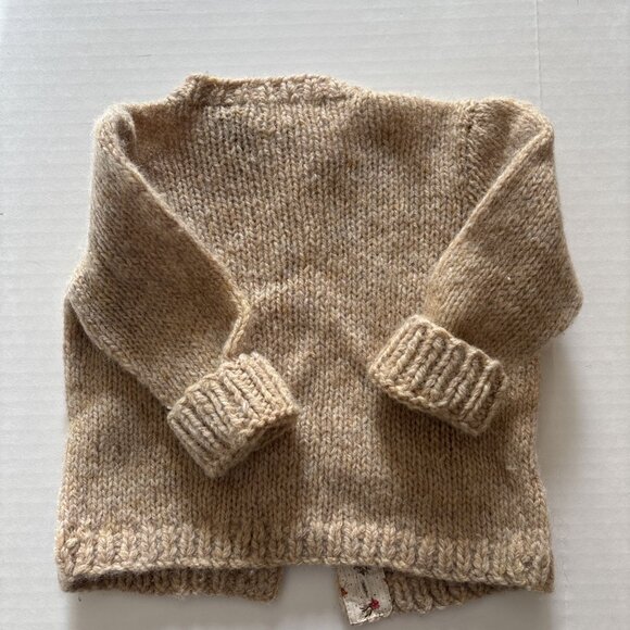 Ralph Lauren Tan Baby Girl Sweater Size 3-6 Mo - Picture 5 of 5